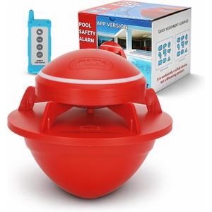 Floating Pool Alarm,100dB ASTM F2208 Certified Pool Alarm System
Pool Alarm System for Kids & Pets Safety, Pool Patrol System for Pools at Least 20 x 40ft