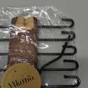 Mkono Wooden Tie Rack Retro Tie Belt Storage Hanger Organizer for Men Closet Space Saving Rack with 20 Non-Slip Hooks for Ties Belt Scarf Organize 360 Rotate Hanger Tie Display Holder, 1 Piece, Brown