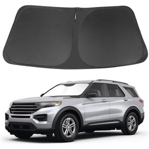 Windshield Sun Shade Fit for 2020-2024 2025 2026 Ford Explorer SUV, ST XLT, Limited, Platinum Accessories Foldable Sunshade Sun Visor Protector Keep Car Cool