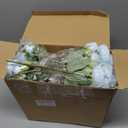 Zeyune 6 Sets Mason Jar Centerpiece Table Decorations, Artificial Peony Baby's Breath Flower Bouquets, Faux Flowers with Vase, Rustic Decor Gifts for Home, Wedding, Holiday (Blue)