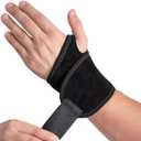 Carpal Tunnel Wrist Brace, Wrist Strap Reversible Tendonitis Pain Relief Wrist Support Brace Adjustable for Sports Protecting Tendinitis Fits Both Right and Left Hands, 2 Pack