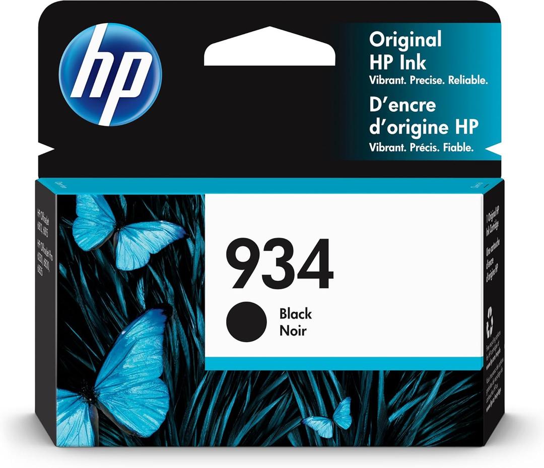 HP 934 Black Ink Cartridge | Works with HP OfficeJet 6810; OfficeJet Pro 6230, 6830 Series | C2P19AN
