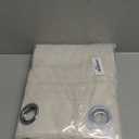 NICETOWN Semi Sheer Boho Linen Curtains for Living Room, Grommet Privacy Added Thick Textured Burlap with Light Filter Sheer Curtains & Drapes for Bedroom, Natural, W55 x L120, 2 Panels