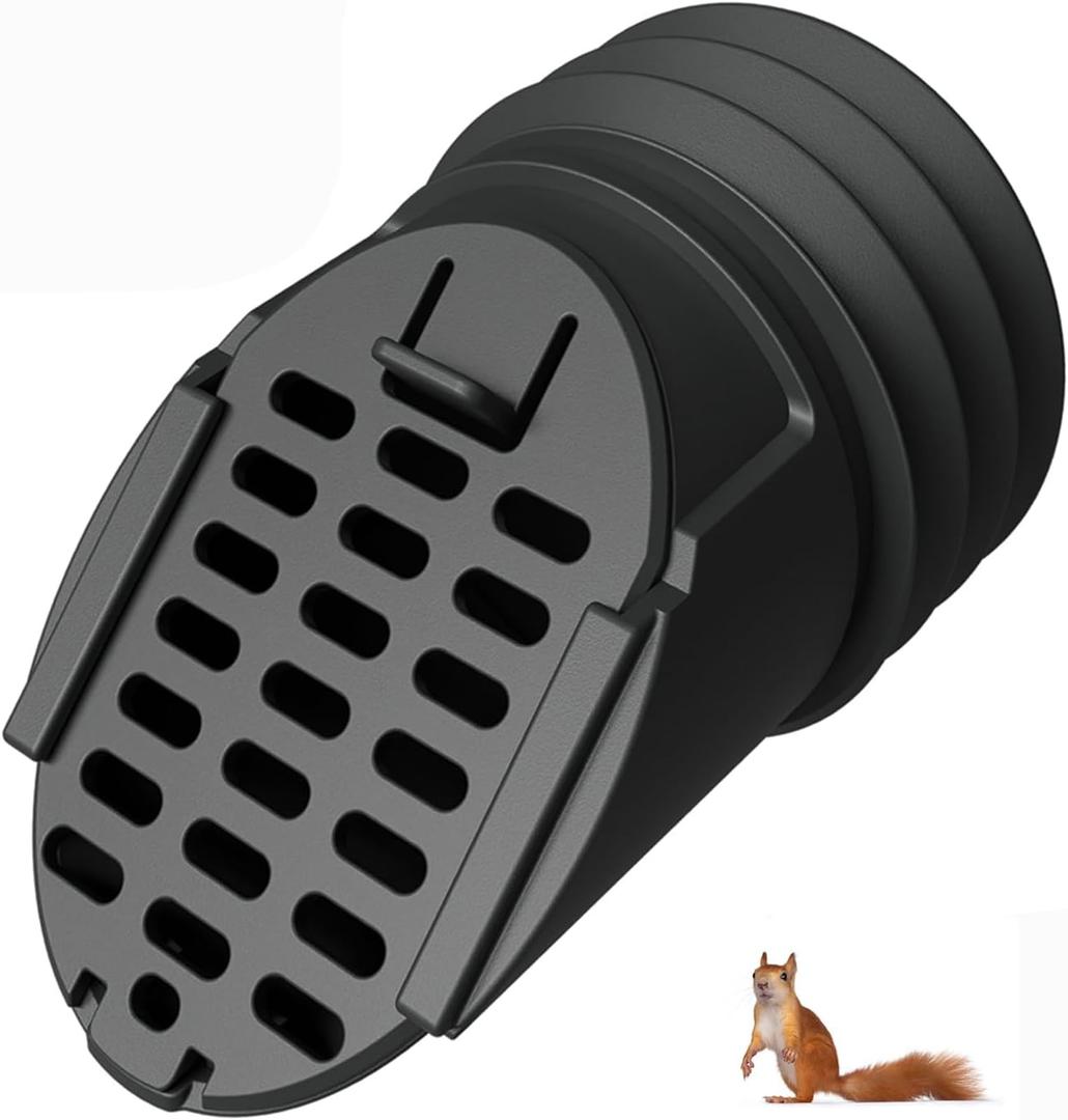 3.6" Gutter Downspout Guard Cover, Twist-in Internal Insert for Flexible Downspout Extensions Hose, Rodents Gutter Guard to Keep Debris and Rodents Out