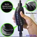 7ft Aquarium Gravel Vacuum Cleaner - Hand Pump Siphon Water Changer for Fish Tank Cleaning Gravel & Sand
