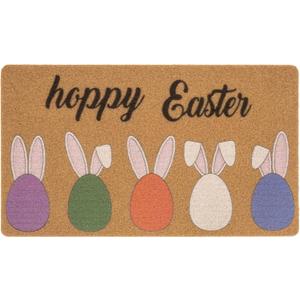 Easter-Colorful-Bunny Welcome-Doormat - Indoor Outdoor Entrance Non-Slip Floor Mats for Decor 17 x 29 Inch (Rabbit)