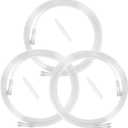 Generic 5 Foot High Flow Oxygen Tube Extension - Transparent, Crush Resistant, PVC, Pack of 3 Tubes