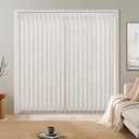 LazBlinds Light Filtering Vertical Blinds Replacement Slats – Polyester Fabric for Sliding Glass Door, Patio & Windows, 82.5"x3.5", 25 Pack, Light Beige