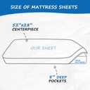 Crib Sheets Girl, 2 Pack Baby Sheets for Standard Crib Mattress & Toddler Bed Mattress, Snug Fit Breathable Soft Fitted Crib Sheet, Pink & Violet