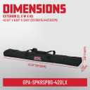 Gator Cases Dual Compartment Sub Pole Bag; Holds (2) Speaker Subwoofer Poles up to 42" Length (GPA-SPKRSPBG-42DLX)