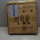 FELICON SELORSS Foldable Utility Cart Folding Portable Rolling Crate Handcart with Heavy Duty Telescoping Handle Collapsible 4 Rotate Wheels for Travel Shopping Move Luggage Office Use(Black+Green)