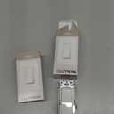 Lutron Claro On/Off Switch 15-Amp, Single-Pole, CA-1PS-WH-2, White, 2 Pack