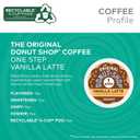 The Original Donut Shop Vanilla Latte, Single-Serve Keurig K-Cup Pods, Flavored Coffee, 20 Count (EXP 09/09/26)