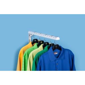 Foldable Hanger Storage System for Clothes and Laundry, Closet Organizer, Garage and Ladder Storage, Tool and Extension Cords, and Bike Rack