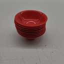 6-inch Melamine Bowls for Cereal Salad Rice Soup Dessert Snack Candy Ice-Cream Pudding Fruit Plastic Bowl.(8 PCS) Red