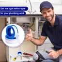 PTFE Tape 1/2 x 520 Inches Plumbers Waterproof Sealant Plumbing Tape for Shower Head Repairing Water Pipe Sealing(White,150 Rolls)