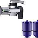 PUR Faucet Mounted Water Filter System with 4 Filters, Chrome Horizontal (8789878)
