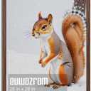 Rustic Walnut 20x28 Frame - Single Frame, 20 x 28 Poster Frame for Artwork, Puzzles, Photos, and Movie Posters Picture Frames