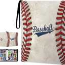 Baseball Card Binder 900 Pockets, 50 Sleeves Large Baseball Binder 3 Ring Zipper Trading Cards Holder 9 Pocket, Sport Card Collection Book Storage Organizer, Album Folder Protector Collector