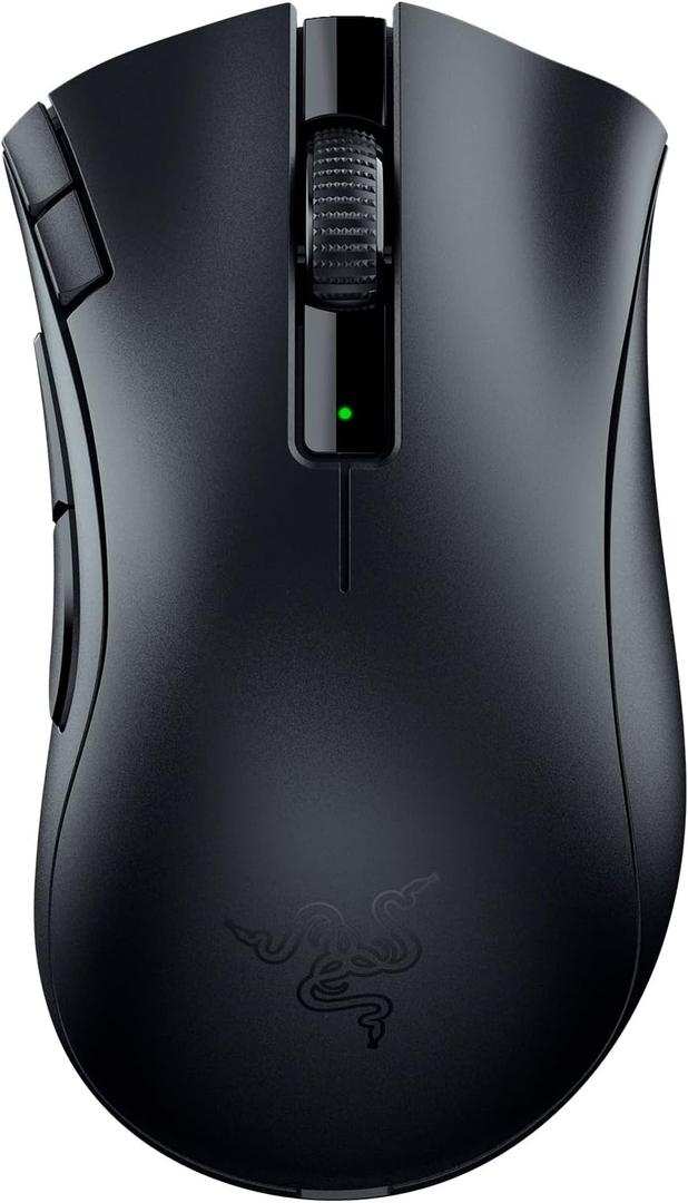 Razer DeathAdder V2 X HyperSpeed: Award-Winning Ergonomic Design - Ultra-Fast Wireless - 235hr Battery Life - 7 Programmable Buttons - Gen 2 Mechanical Switches - 5G 14K DPI Optical Sensor (Mouse, Classic Black)