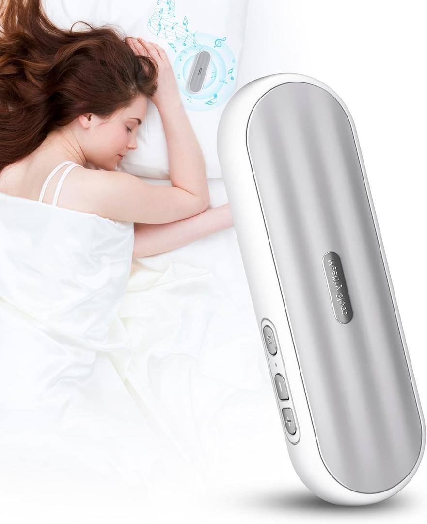 Under Pillow Bluetooth Speaker for Sleep: Private Bone Conduction Portable Speaker with White Noise - 20-Hour Battery Life for Soothing Sleep Sound