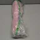 5 Tier Stuffed Animal Storage Shelf Net, 17x61 Inch Large Plushie Net w/LED Light & Clips for Mini Medium Stuffy Teddy, Pink Boho Macrame Wall Toy Holder Display for Nursery Kids Girls Boys