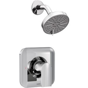 Moen Genta LX Chrome Posi-Temp Pressure Balancing Eco-Performance Modern Shower Trim, Shower Head and Lever Handle, Valve Required, T2472EP