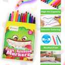 D-FantiX Fruit Scented Washable Markers for Kids Toddlers, 12 Count Coloring Markers, Bulk Art Supplies, Back to School Supplies, Gifts for Party Favors, Classroom Prizes, Donations