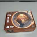 Zhiseoyi 3D Visual Art Puzzles for Adults, 500 Piece Cave Sunset River Jigsaw Puzzle for Adults, Scenic Circular Landscape Puzzle 500 Pieces, Challenging Family Puzzle, 22 x 22 inches