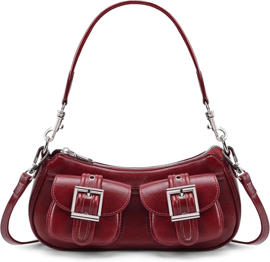 Punk Shoulder Purse for Women Vintage Goth Trendy Crossbody Bag