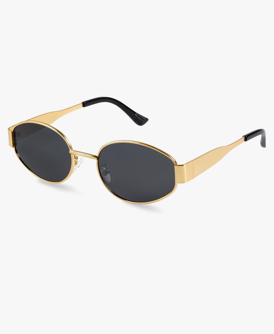 livho 2025 Trendy Oval Sunglasses - Stylish Polarized Shades for Everyday - Retro Metal Frames