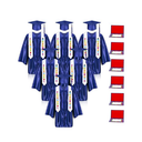 Bokon 6 Pcs 2025 Preschool Graduation - Gown Blue
