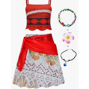 AOVCLKID Girls Adventure Costumes Skirt Set Princess Birthday Party Dress Halloween Cosplay Outfits with Accessories Size 120