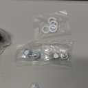 4 Inch Caster Wheels Heavy Duty Stem Caster 2000Lbs, Threaded Stem Casters 3/8"-16 x 1(Stem Diameter 3/8", Stem Length 1"), Swviel Locking Caster Set of 4, Industrial Castor Wheels for Cart,Furniture