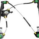 JC Whitney Window Regulator Front, Driver Side Compatible with Ford F-150 2004-2006 LH, Power, w/o Motor, to 8-08-05, Super Cab, New Body Style JF462940