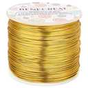 BENECREAT 9 10 12 15 17 18 20 Gauge Gold Aluminum Wire (18 Gauge,492 FT) Anodized Jewelry Craft Making Beading Floral Colored Aluminum Craft Wire for Garden, Model Making