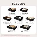 Bedsure Orthopedic Dog Bed Medium Size Dogs - Washable Medium Dog Cat Bed Waterproof, Comfort Pet Couch Sofa with Washable Removable Cover, Pets Bed with Nonskid Bottom, Black, 28"