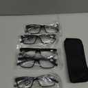 Reading Glasses, Comfort Spring Hinges for Men and Women, Magnification Strength: +4.50, Pack of 5