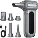 Electric Air Duster-150000RPM Super Power Cordless Air Duster, Rechargeable Brushless Motor Durable Blower, 3-Gear Adjustable Dust Blower for Computer, Indoor & Outdoor, House & Car