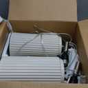 TOBUSA 23.5 Modern Ceramic Table Lamps Set of 2 for Living Room, Farmhouse Vintage Bedside Table Lamps with White Linen Shade, Rustic Bedroom Ceramic Lamps for Nightstand Home Office End Table Dorm