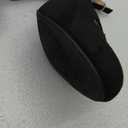 J. Adams Pepper Mary Janes - Vintage Cutout Low Kitten Heels Retro T Strap Pumps (6.5, Black Vegan Suede)