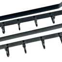 6 Hooks Metal Hanging Rack Holder Under Shelf Mug Cup Cupboard Kitchen Organizer,Coat Hanger,Coat Hooks,Hook Organizer for Kitchen Set of 2