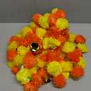 Daifunli 5ft Marigold Garland for Diwali Decoration Pooja Decoration Items Indian Artificial Marigold Hanging Flowers Door Toran for Pooja Dia De Los Muertos Varalakshmi Day of The Dead