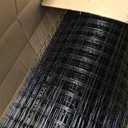 48in x 50ft Black Hardware Cloth 1 inch 16Ga PVC Coated Wire Mesh Vinyl Coated Fence, Welded Metal Chicken Wire Fencing Roll, Garden Plant Fencing, for Chicken Coop and Home Improvement