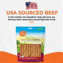 Canine Naturals Beef Chew - Rawhide Free Dog Treats - Made with Real Beef - Poultry Free Recipe - All-Natural and Easily Digestible - 40 Pack of 5 Inch Stick Chews