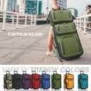 U.S. Traveler Rio Lightweight Softside Rolling Carry-on Suitcase, 2-Wheel Set, Green, 21"/14"