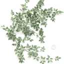 Ling's moment Artificial Rose Green Leaf Garland Greenery Vine for DIY Wedding Head Table Welcome Sign Table Centerpieces Candle Ring Fireplace Plant Leaves Garland Decor