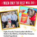 Charlee Bear Crunch Grain Free Dog Treats, Bacon and Blueberry, 8 Ounce Resealable Bag, Low Calorie Training Treats for Dogs, Limited Ingredient, Healthy, Crunchy Dog Snacks, Made in USA