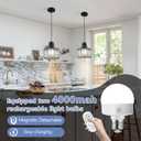 Battery Operated Pendant Lights,Rechargeable Pendant Light with Remote,Crystal LED Pendant Light Fixtures for Kitchen Island,Black Modern Hanging Lights for Bedroom,Dining Room Hallway Entryway