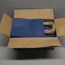 Klean & Conwenice Paper Gift Bags with Handles, 8x4.25x10.5 100Pcs Blue Bags Bulk, Medium Size Kraft Paper Bags, Wedding Gift Bag, Goody Party Favor, Retail Merchandise, Grocery Shopping